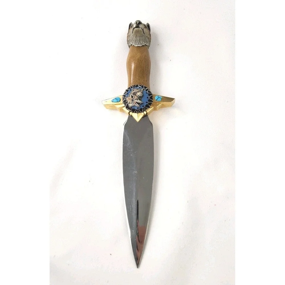 Al Agnew Legend of The Wolf collectors knife Dagger Weapon Vintage Franklin Mint